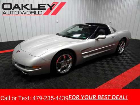 2004 Chevy Chevrolet Corvette Coupe coupe Silver for sale in Branson West, AR