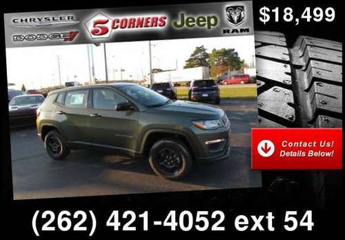 2018 Jeep Compass Sport for sale in Cederburg, WI