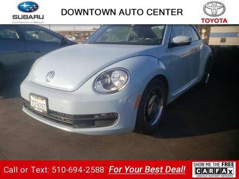 2012 VW Volkswagen Beetle 2.5L hatchback Blue for sale in Oakland, CA