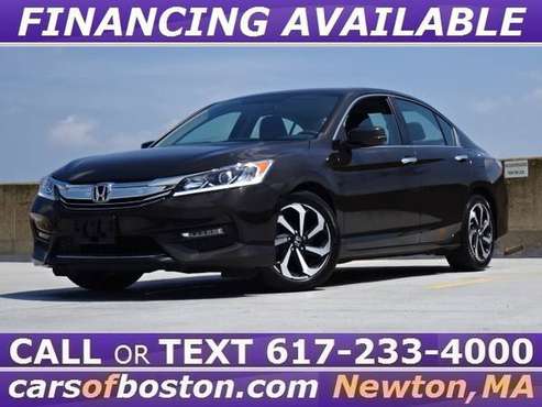 2017 HONDA ACCORD EX ROOF ONE OWNER 48k M 2 CAMERAS BLACK ↑ GREAT DEAL for sale in Newton, MA