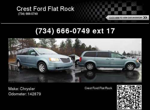 2010 Chrysler Town & Country Touring - cars & trucks - by dealer -... for sale in FLAT ROCK, MI