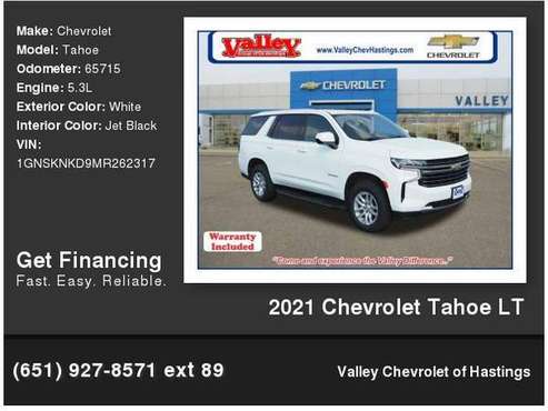 2021 Chevrolet Chevy Tahoe LT - - by dealer - vehicle for sale in Hastings, MN