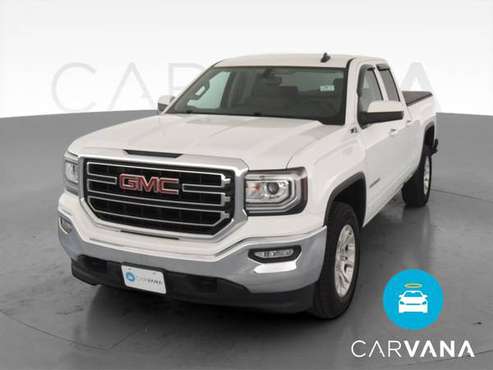 2017 GMC Sierra 1500 Double Cab SLE Pickup 4D 6 1/2 ft pickup White for sale in Ronkonkoma, NY