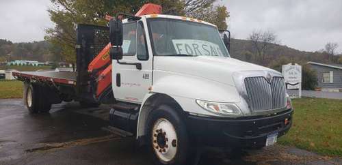 2004 International Flatbed/Boom Truck for sale in Sidney Center, NY