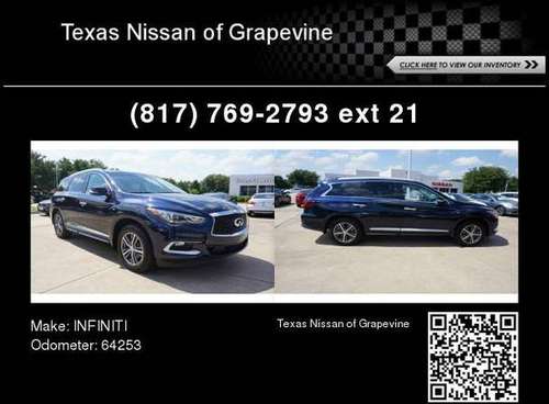 2016 INFINITI QX60 Base for sale in GRAPEVINE, TX