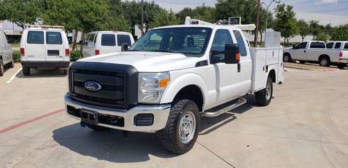 2015 FORD F250 4X4 EXT CAB UTILITY BED W/CRANE 6.2L V8 GAS ENG. 189-K for sale in Arlington, TX