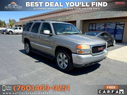 2001 GMC Yukon SLT 4x4, LOW MILES, Clean CARFAX with Service Records for sale in Palm Desert , CA