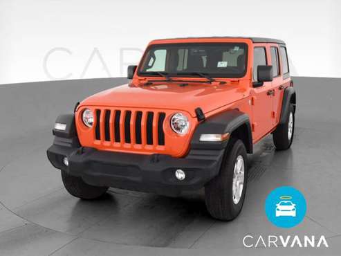 2020 Jeep Wrangler Unlimited Sport S Sport Utility 4D suv Orange - -... for sale in Harker Heights, TX