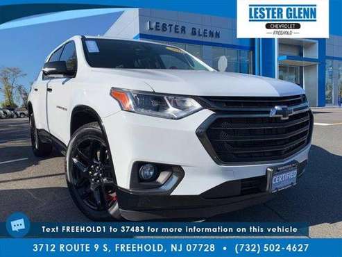 2020 Chevy Chevrolet Traverse Premier suv White - - by for sale in Freehold, NJ