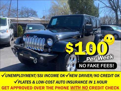 2014 Jeep Wrangler Unlimited 4WD 4dr Sahara YOU WILL DRIVE OUT for sale in Elmont, NY