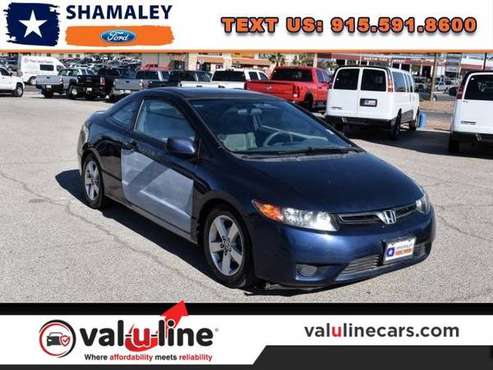2007 Honda Civic Cpe Atomic Blue Metallic Current SPECIAL!!! for sale in El Paso, TX