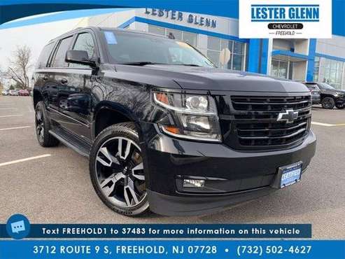 2019 Chevy Chevrolet Tahoe Premier suv Black - - by for sale in Freehold, NJ