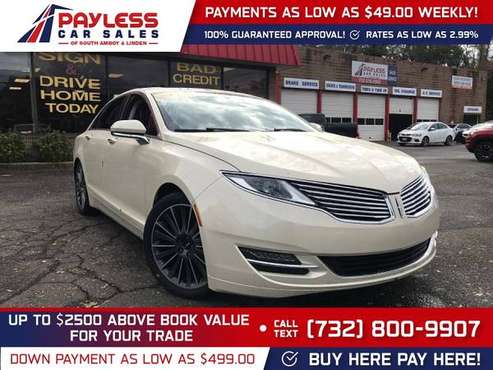 2014 Lincoln MKZ Hybrid FOR ONLY 268/mo! - - by for sale in south amboy, NJ