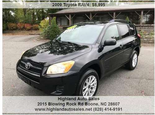 2009 Toyota RAV4 Base 4X4 4dr SUV 120000 Miles for sale in Boone, NC