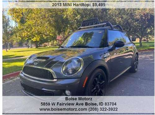 2013 MINI Hardtop Cooper S 6 SPEED MANUAL LOW MILES for sale in Boise, ID