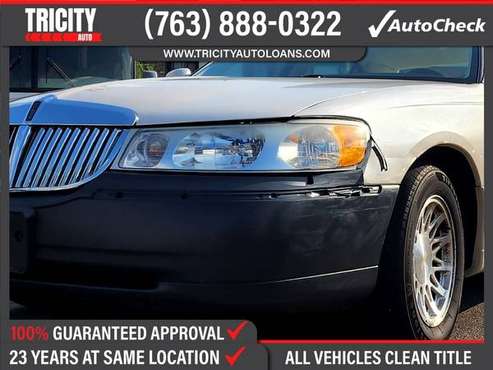 1998 Lincoln TOWN CAR CARTIER For Only 55/mo - - by for sale in Columbia Heights, MN