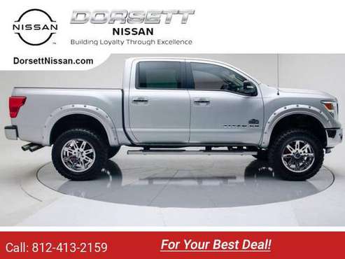 2018 Nissan Titan pickup Brilliant Silver - cars & trucks - by... for sale in Terre Haute, IN