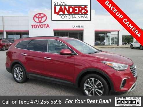 2018 Hyundai Santa Fe SE suv Regal Red Pearl - - by for sale in ROGERS, AR