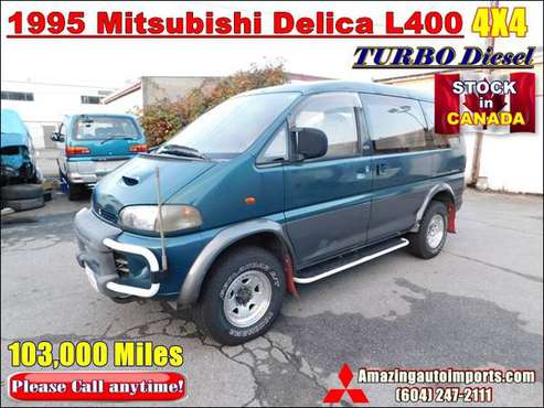 1995 Mitsubishi Delica L400 Turbo Diesel Van 4X4 103, 000 Miles for sale in Richmond, NC