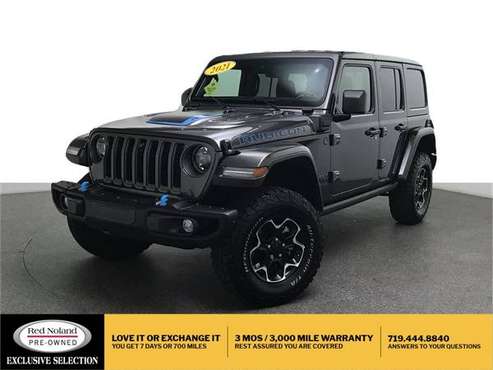 2021 Jeep Wrangler Unlimited Rubicon 4xe - - by dealer for sale in Colorado Springs, CO
