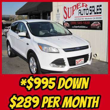 *$995 Down & *$289 Per Month on this GAS Sipper 2013 FORD ESCAPE SE! for sale in Modesto, CA