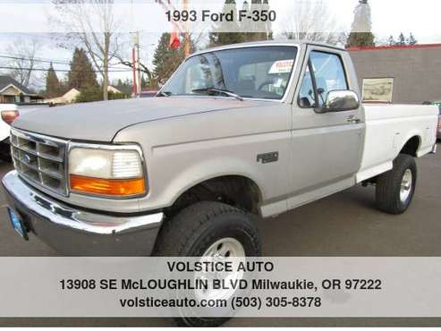 1993 Ford F350 REG CAB 4X4 MANUAL LONG BED 460 V8 WOW ! - cars & for sale in Milwaukie, WA