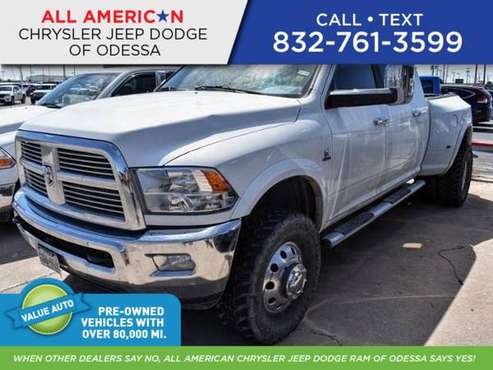 2012 Ram 3500 4WD Mega Cab 160.5 Laramie Limited for sale in Odessa, TX