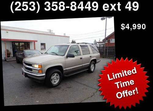 1999 Chevrolet Tahoe LT for sale in Tacoma, WA