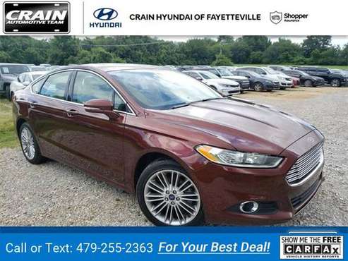 2016 Ford Fusion SE sedan Bronze Fire Metallic Tinted Clearcoat for sale in Fayetteville, AR