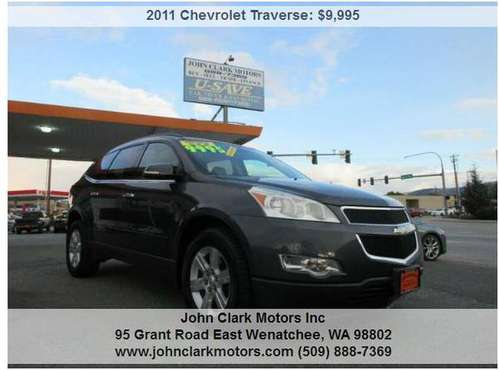 2011 CHEVY TRAVERSE 4X4...3RD SEAT...8 PASSENGER...HEATED SEATS for sale in East Wenatchee, WA