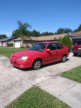 Hyundai accent 2004 manual red for sale in Orlando, FL
