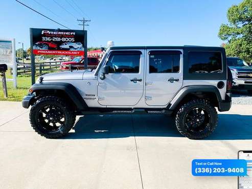 2016 Jeep Wrangler Unlimited 4WD 4dr Sport for sale in King, NC