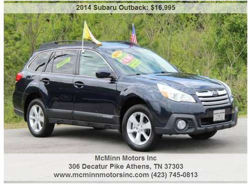 2014 Subaru Outback 2 5i Premium AWD - Low Miles! Backup Cam! for sale in Athens, TN
