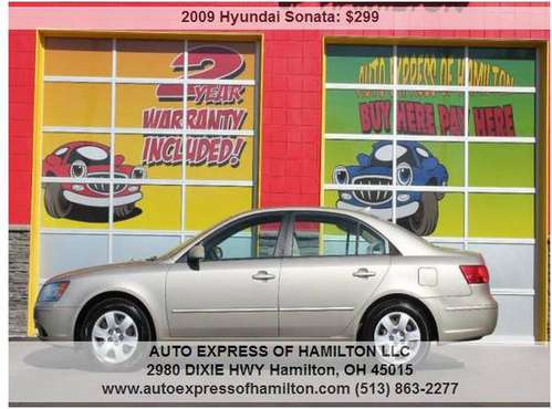 2009 Hyundai Sonata GLS $299 DOWN + TAX BUY HERE PAY HERE for sale in Hamilton, OH