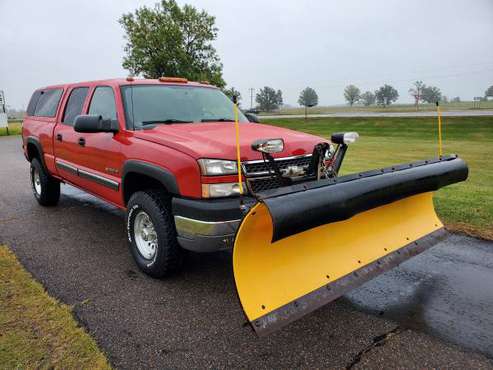 2005 Chevy Silverado 2500 LT4x4 with 59,xxx miles plow included for sale in Milaca, MN