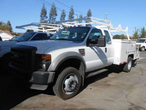 2009 FORD F-550 4X4! UTILITY CONTRACTORS BED! LOW MILES! for sale in Oakdale, CA
