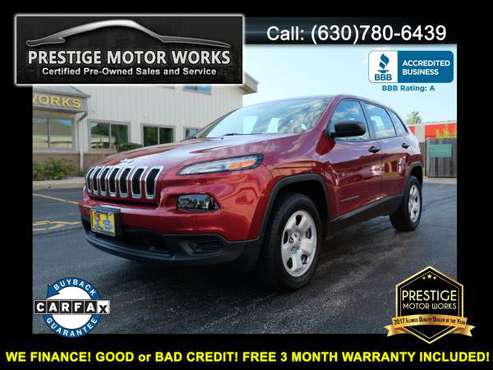 2014 Jeep Cherokee AWD ! AS LOW AS $1500 DOWN FOR IN HOUSE FINANCING for sale in Naperville, IL