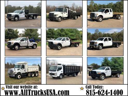 FLATBED & STAKE SIDE TRUCKS / CAB AND CHASSIS PICKUP 4X4 Gas Diesel... for sale in Lansing, MI