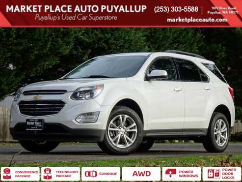 2017 Chevrolet Equinox AWD All Wheel Drive Chevy LT SUV - cars & for sale in PUYALLUP, WA