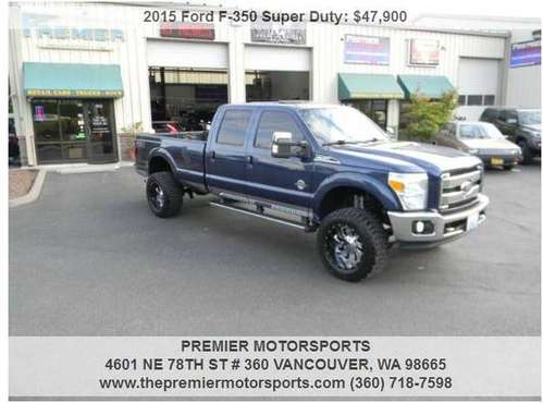 2015 Ford F350 Crew Cab 4x4 Diesel Lifted - - by for sale in Vancouver, OR