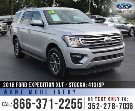2018 FORD EXPEDITION XLT Push to Start, SiriusXM, Camera for sale in Alachua, FL