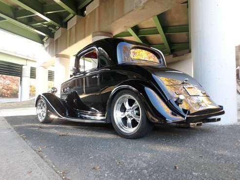 1934 Chevy 3 Window Coupe steel car red leather trade - cars &... for sale in Selden, NY