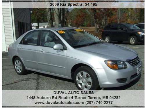 2009 Kia Spectra EX 4dr Sedan 4A 91546 Miles - cars & trucks - by... for sale in Turner, ME