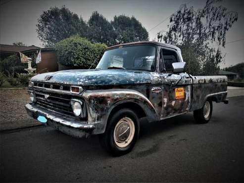 1966 Ford F100 Original Factory Short bed V-8 Auto for sale in San Antonio Heights Upland, CA