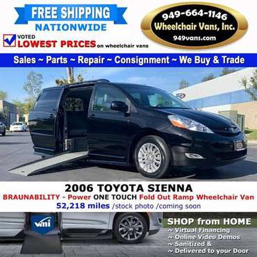 2006 Toyota Sienna LE Wheelchair Van BraunAbility - Power Fold Out for sale in LAGUNA HILLS, AZ