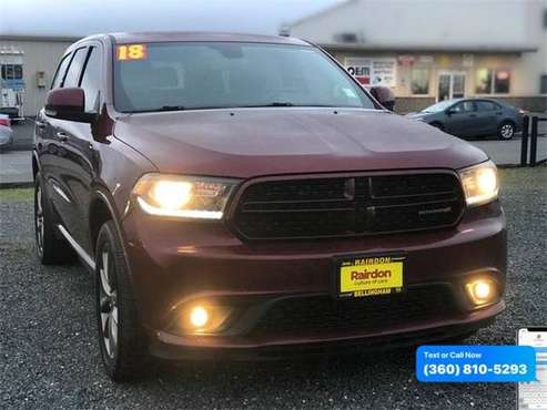 2018 Dodge Durango GT - - by dealer - vehicle for sale in Bellingham, WA