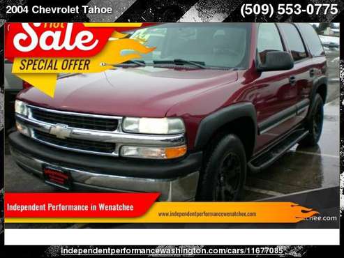 2004 Chevrolet Tahoe LT 4WD 4dr SUV with for sale in Wenatchee, WA
