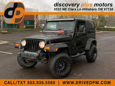 2000 Jeep Wrangler Sport 4x4 TJ Manual 4 0L I6 Hardtop Lifted - cars for sale in Hillsboro, OR