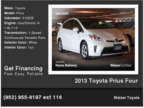2013 Toyota Prius Four - - by dealer - vehicle for sale in Bloomington, MN