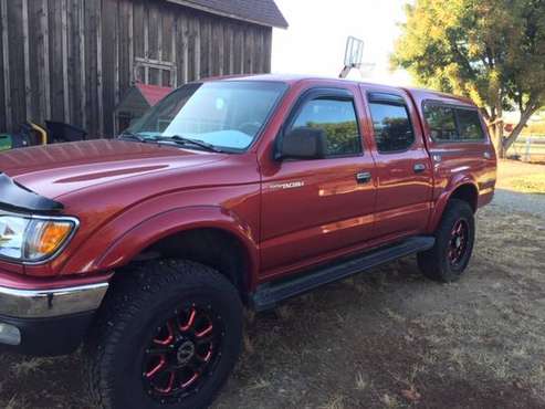2002 Toyota Tacoma 4x4 Crew Cab Limited TRD Off Road, w/Camper Shell for sale in Gridley, CA